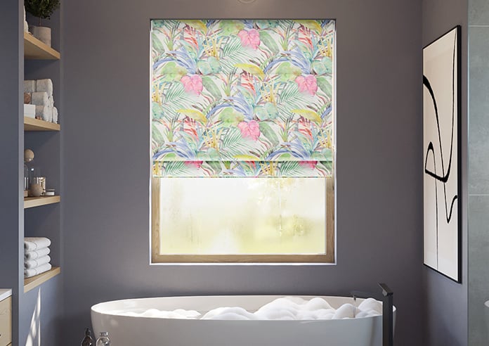 Los Angeles Velvet, Fruit Salad - Motorised Roman Blind - Image 3